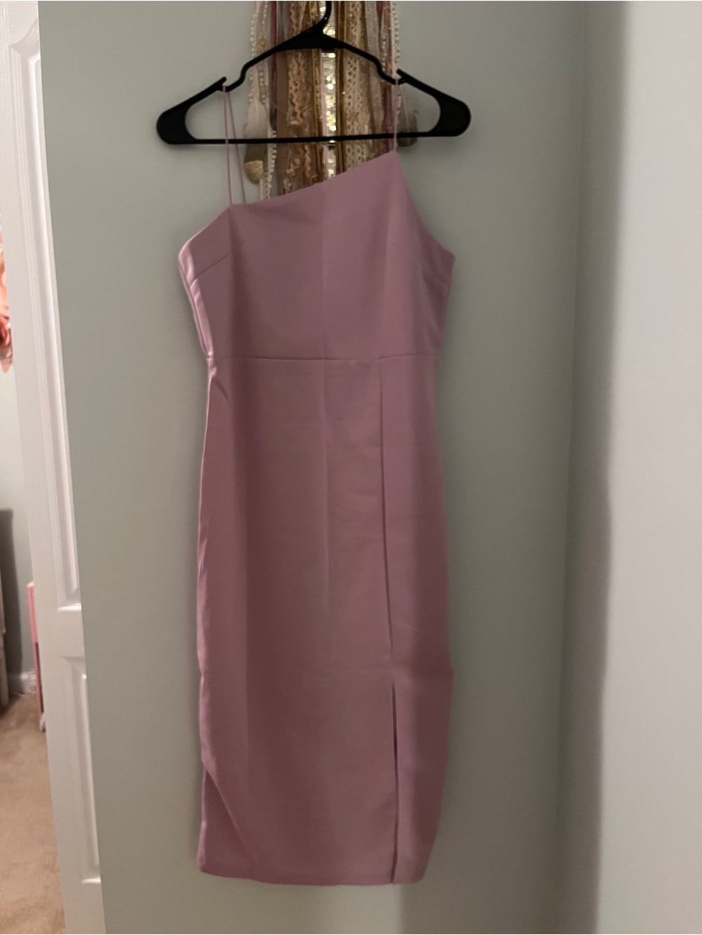 Lavender Asymmetrical Cocktail Dress